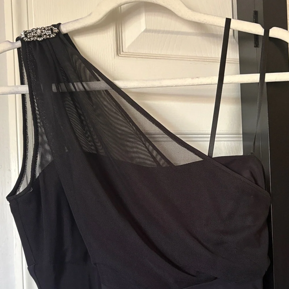 Ralph Lauren One Shoulder Black Dress - Picture 8 of 10